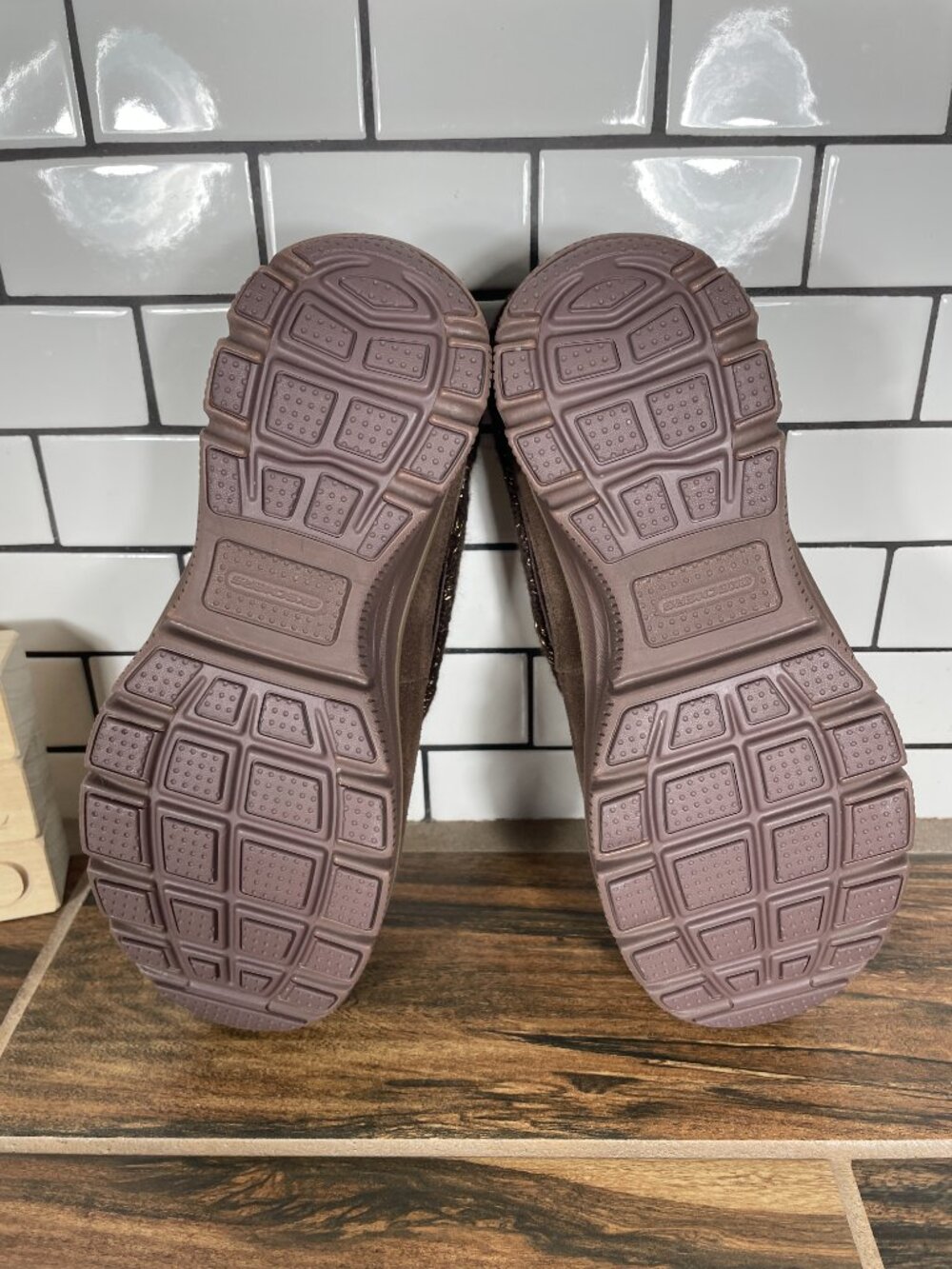 Skechers Easy Going Full Bloom Shoes Womens 10 Chocolate Suede Relaxed Fit Clogs - Picture 7 of 12